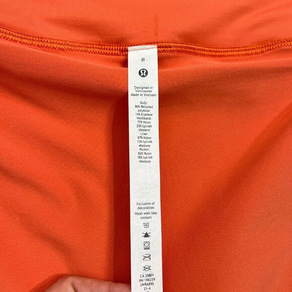 Lululemon Pace Rival Mid-Rise Skirt *Extra Long Warm Coral - Picture 10 of 11